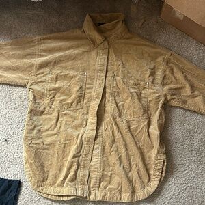Tan button up jacket